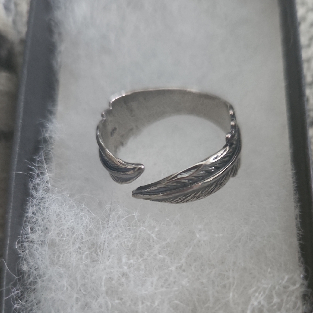 Sterling Feather Wrap Ring - Silver 925